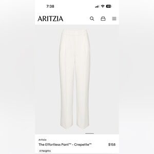 Aritzia effortless pant- light birch